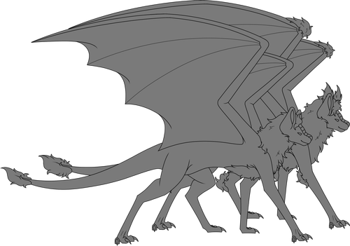 Crystalmane, a ice/fire dragon species